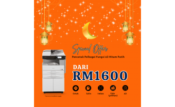 Pencetak Pelbagai Fungsi A3 Hitam Putih Harga bermula dari RM1600